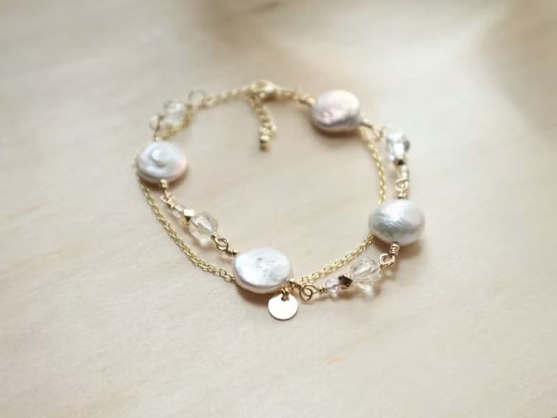 【清新|簡約氣質】隨形不規則|淡水珍珠手鏈|調節心脈|鎮定安神