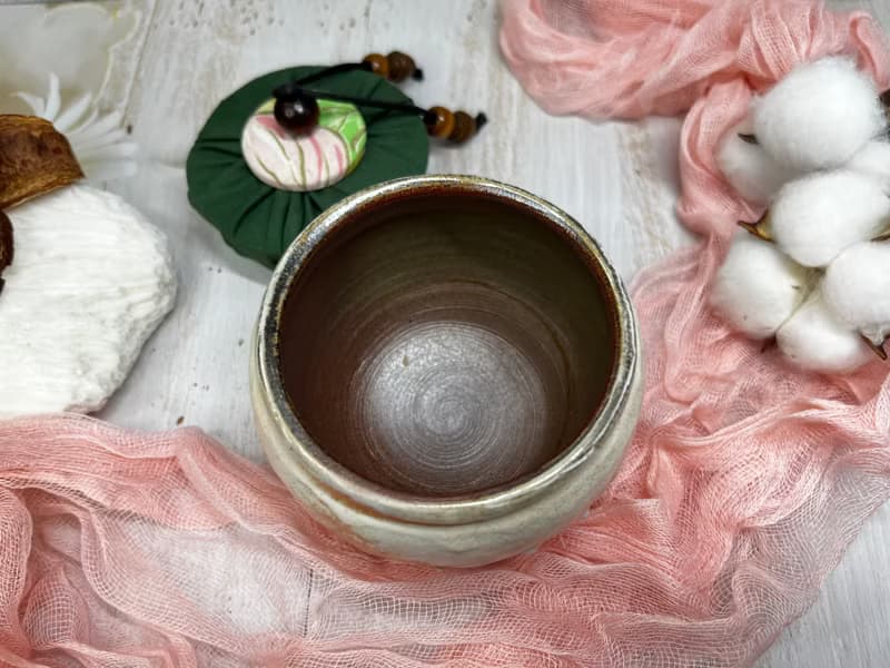 手作 手捏陶 柴燒 釉下彩繪茶倉 咖啡罐 收納罐 儲存罐 點心罐