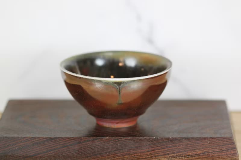 【送禮好物】120ml 天目釉 柴燒茶杯 茶碗 鶯歌名家葉敏祥作品