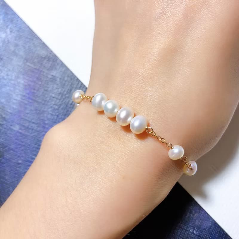 四小胖 淡水珍珠 14kgf 手鏈 輕珠寶 禮物