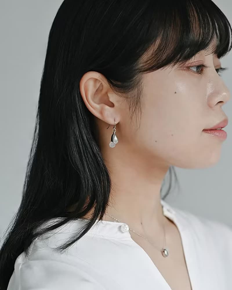 Hario手工玻璃耳環 - Shizuku 雫 (HANS-SZ-P-TI)