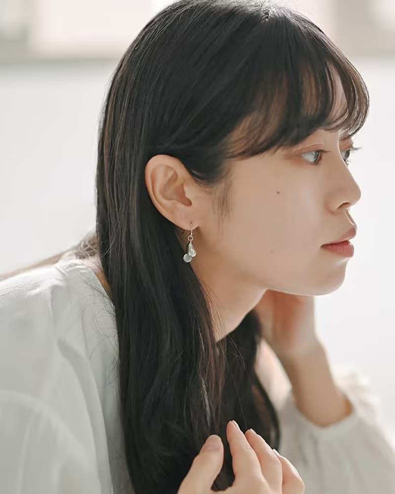 Hario手工玻璃耳環 - Shizuku 雫 (HANS-SZ-P-TI)