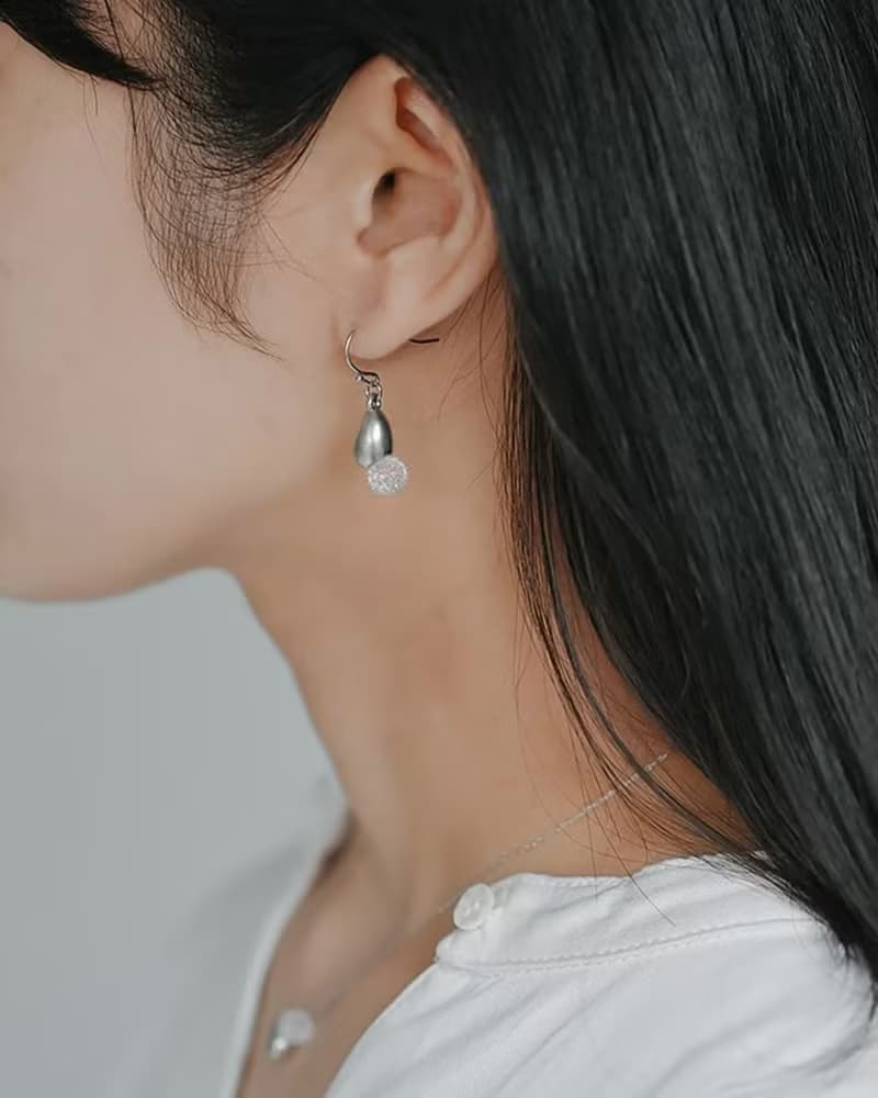 Hario手工玻璃耳環 - Shizuku 雫 (HANS-SZ-P-TI)