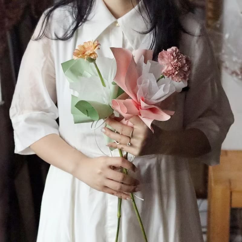 有形有狀母親節 | 暖心單隻鮮花花束 (限到店自取)  花禮