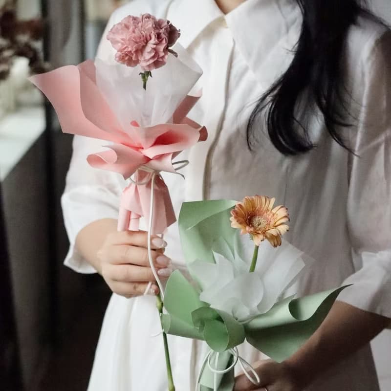 有形有狀母親節 | 暖心單隻鮮花花束 (限到店自取)  花禮