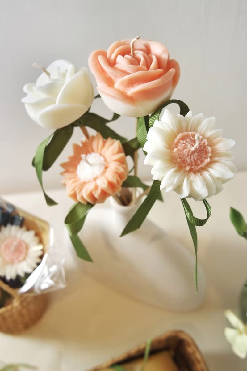\ 母親節禮物推薦 / 向日葵 香薰蠟燭 單支花束 | 擴香石