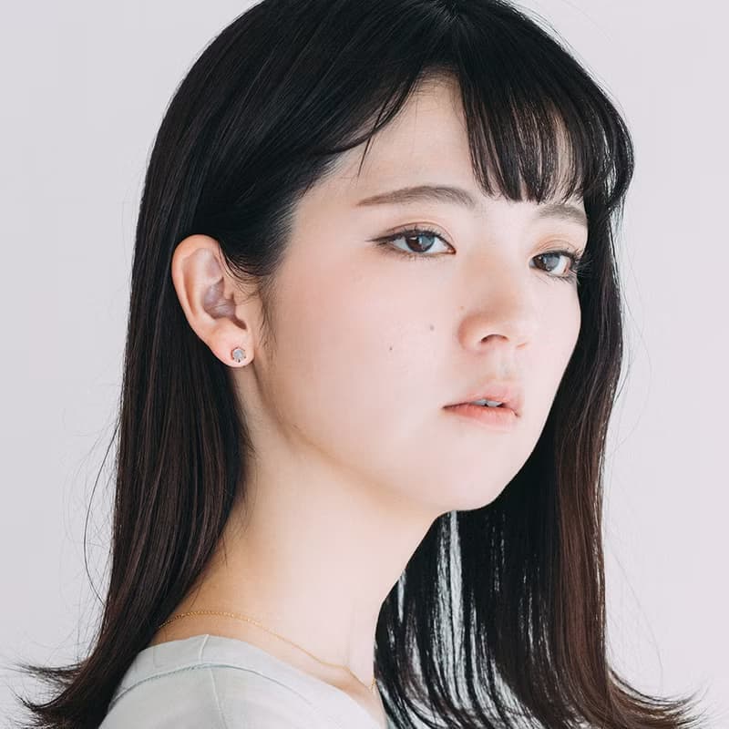玫瑰切割海藍寶925純銀耳環 (銀/玫瑰金/18K金)