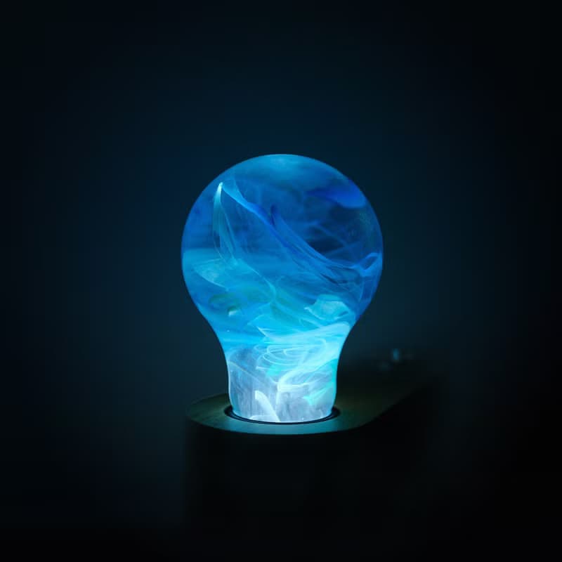 流光宇宙系列 色彩繫手繪燈泡 原創樹脂實心藝術小夜燈氣氛燈床頭