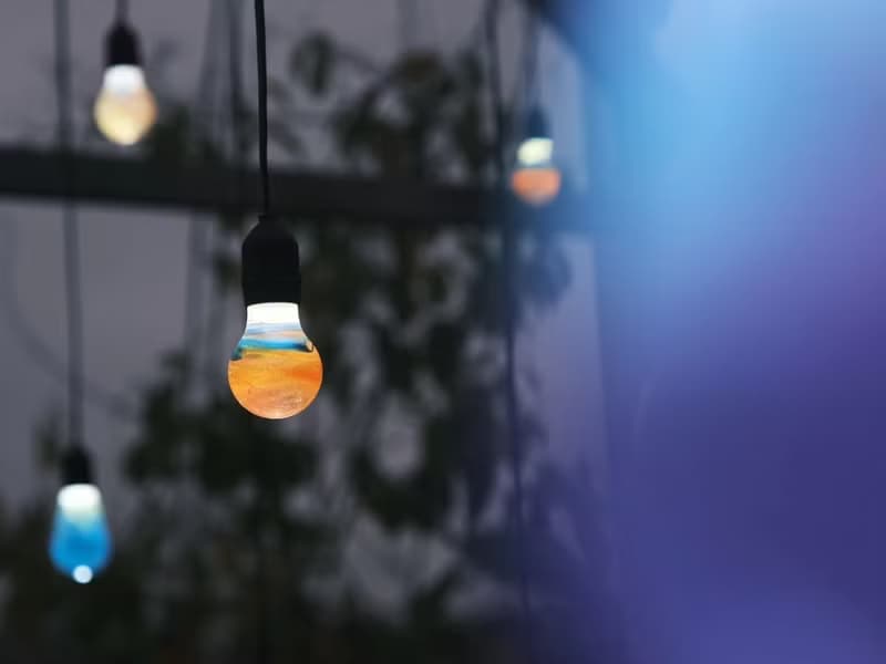 流光宇宙系列 色彩繫手繪燈泡 原創樹脂實心藝術小夜燈氣氛燈床頭