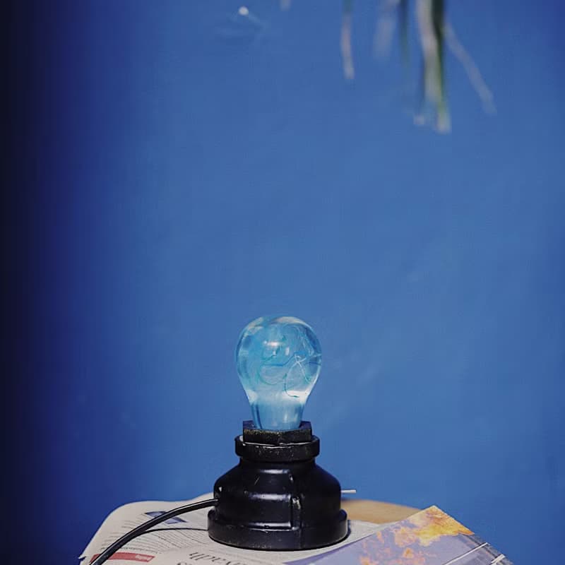 流光宇宙系列 色彩繫手繪燈泡 原創樹脂實心藝術小夜燈氣氛燈床頭