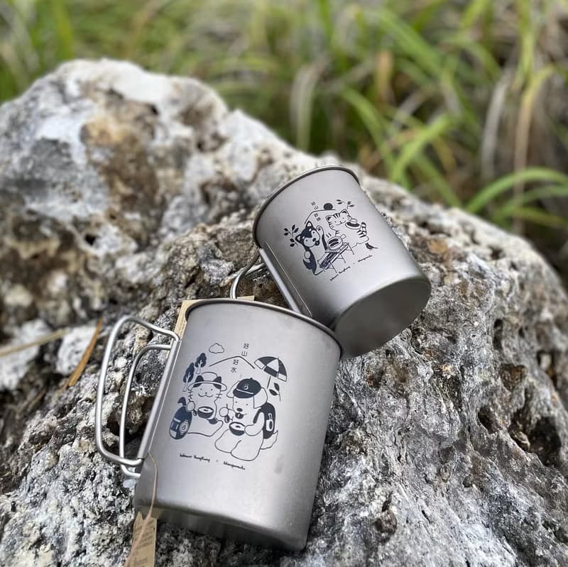 【日本製】belmont × 鴛鴦茶餐廳 限定版鈦杯組合 -香港情懷滿分