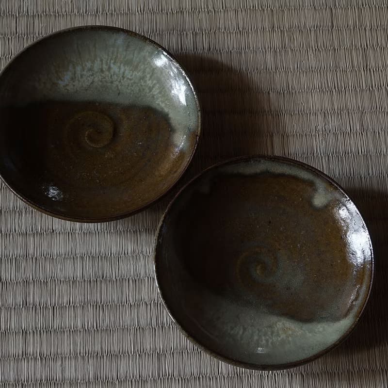 小代燒四寸皿
