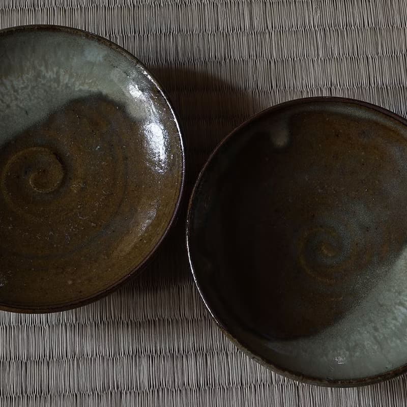 小代燒四寸皿