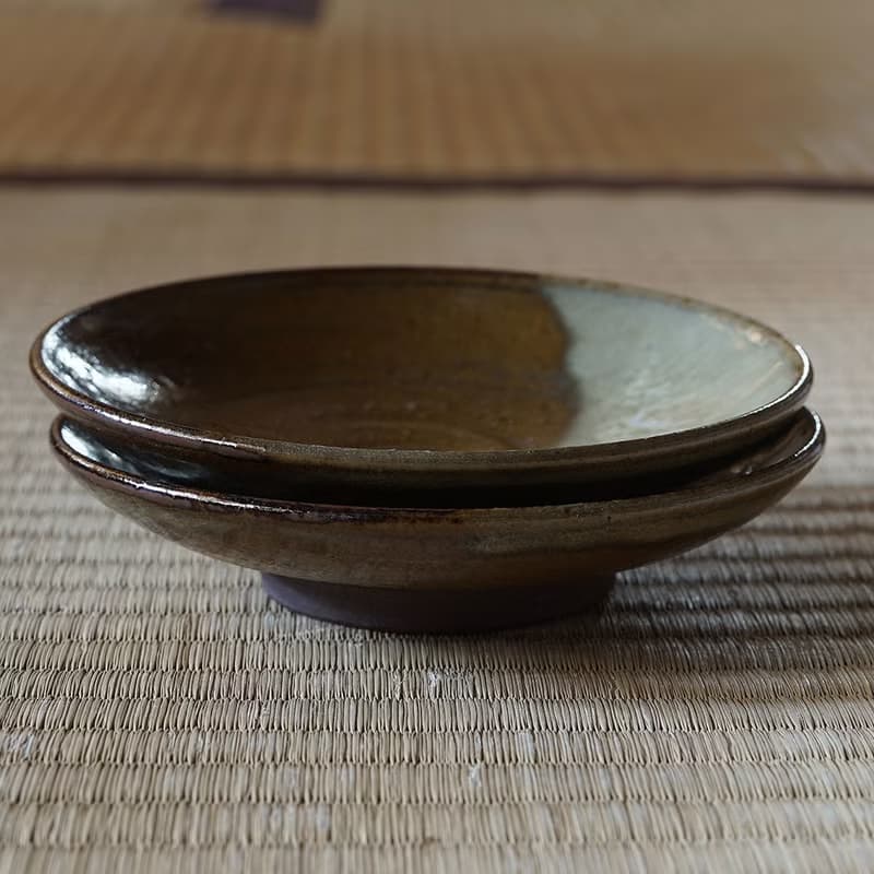 小代燒四寸皿