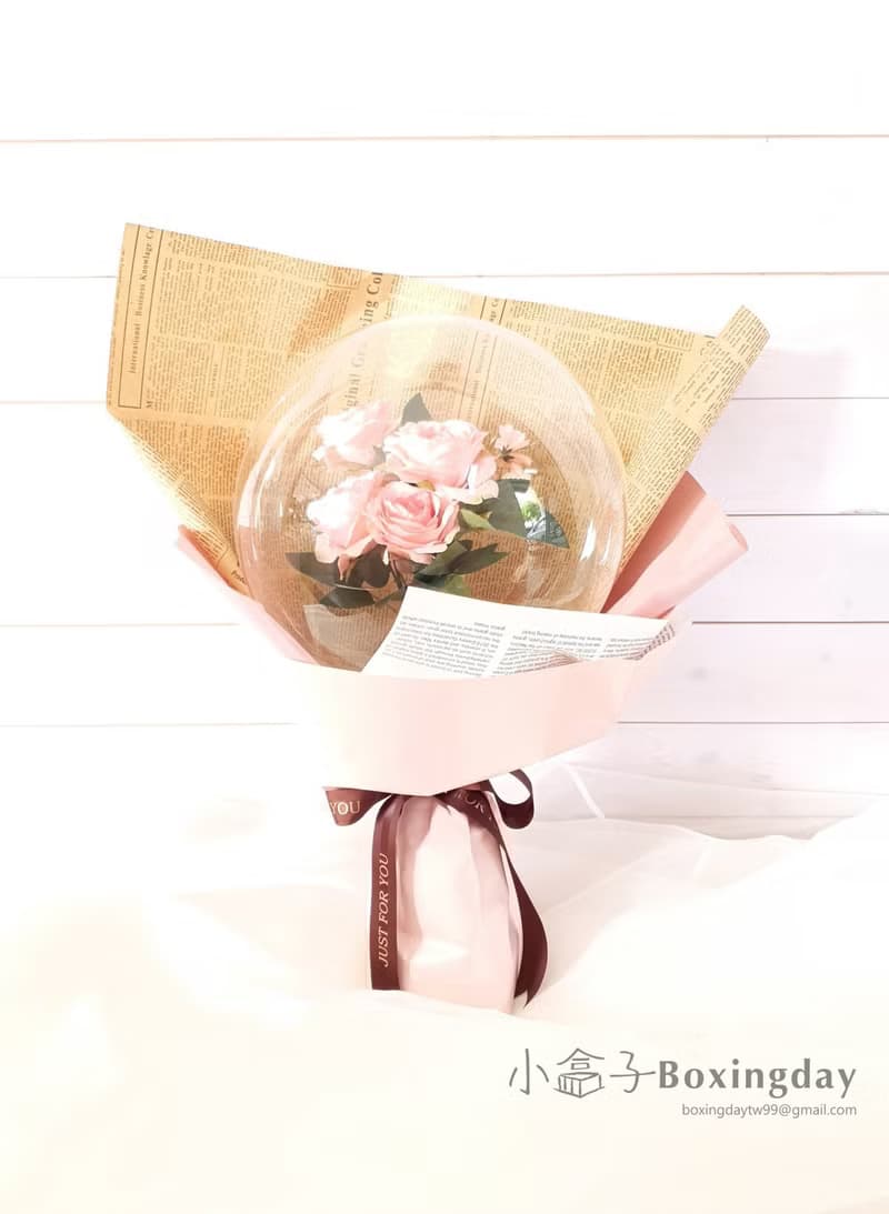 氣球花束(玫瑰花束款)情人節/畢業禮/母親節禮物/生日禮/開幕禮