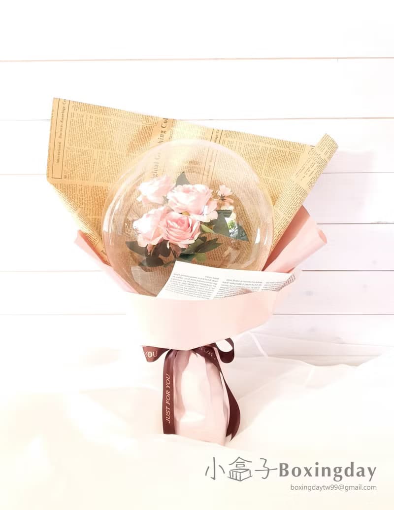 氣球花束(玫瑰花束款)情人節/畢業禮/母親節禮物/生日禮/開幕禮