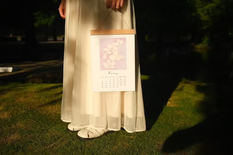 2025  柔らかな日々 植花月曆 . 櫥底 cookies &.