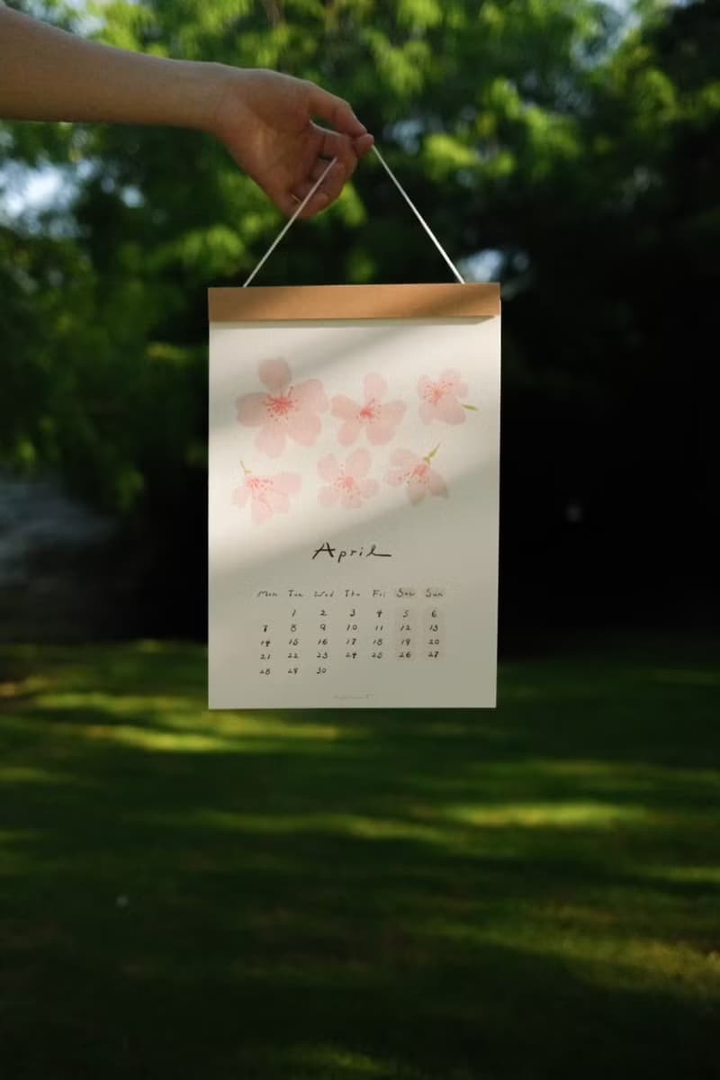 2025  柔らかな日々 植花月曆 . 櫥底 cookies &.