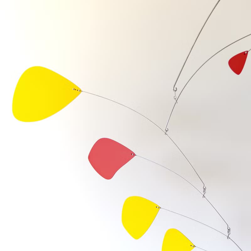 天花板吊飾商業設計裝修藝術動態平衡雕塑展廳中庭考爾德裝置