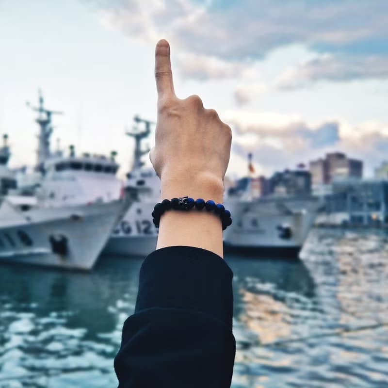 公爵Prinz | 海藍虎眼 x 潮境之冠手鍊_天然石 皇冠【靈感果斷】