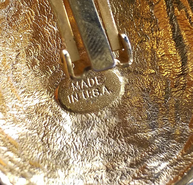 Vintage Jewelry 西洋古董飾品 大漩渦 圓盤 夾式耳環