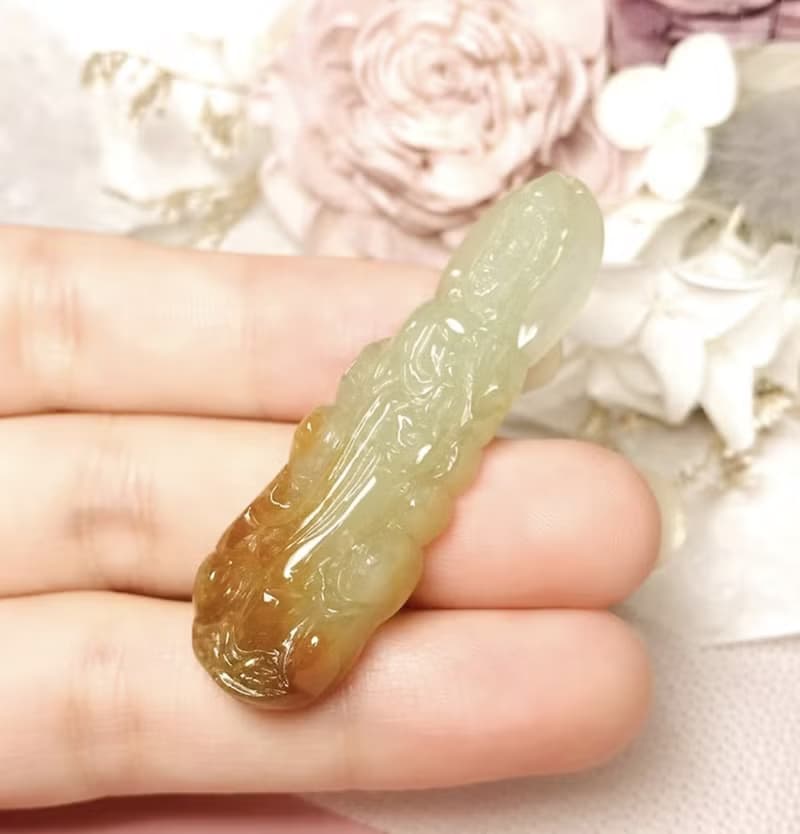 冰飄紅翡翠觀音菩薩項鍊 | 天然緬甸玉A貨翡翠 | 送禮