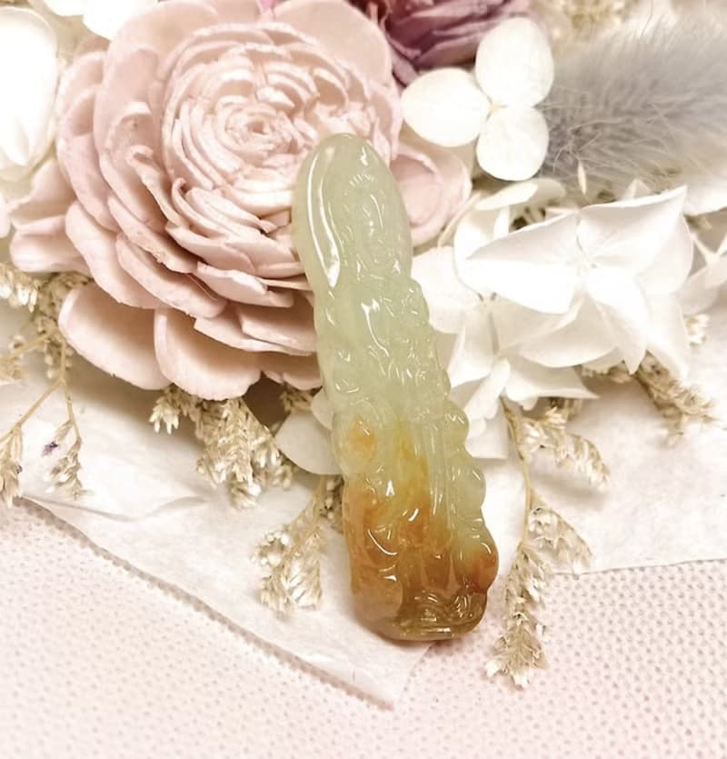 冰飄紅翡翠觀音菩薩項鍊 | 天然緬甸玉A貨翡翠 | 送禮