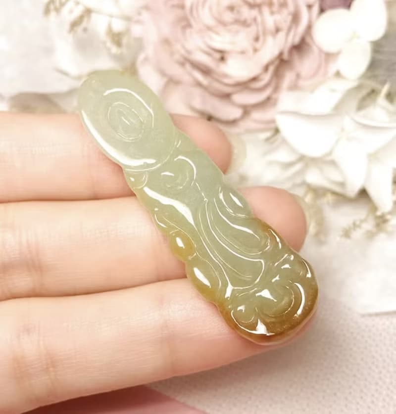 冰飄紅翡翠觀音菩薩項鍊 | 天然緬甸玉A貨翡翠 | 送禮
