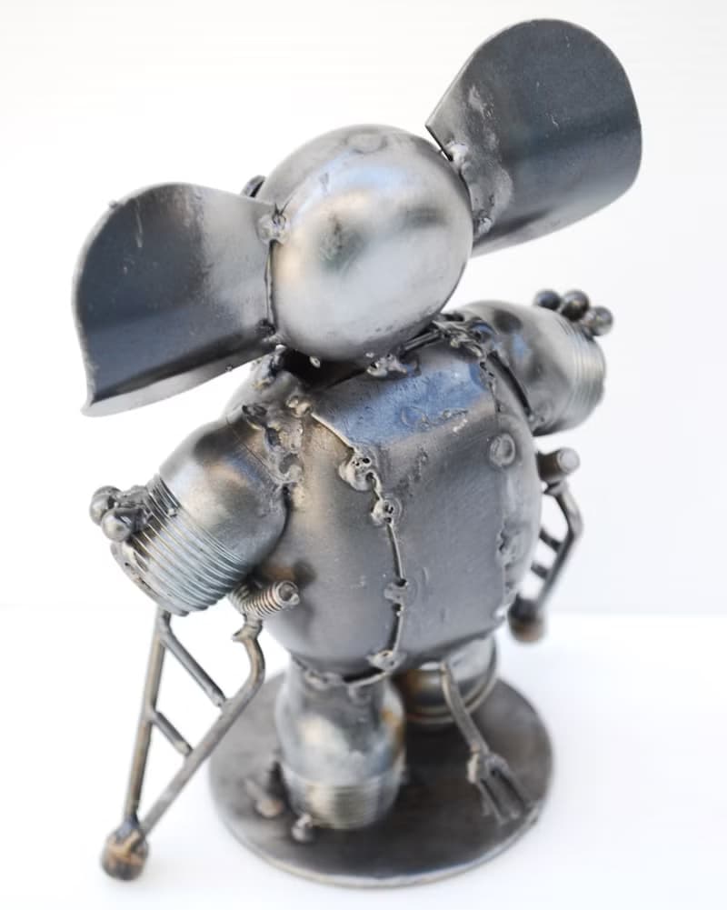 Elephant Scrap Metal Sculpture, Gift For Anniversary, Get Well Gift Sculptures