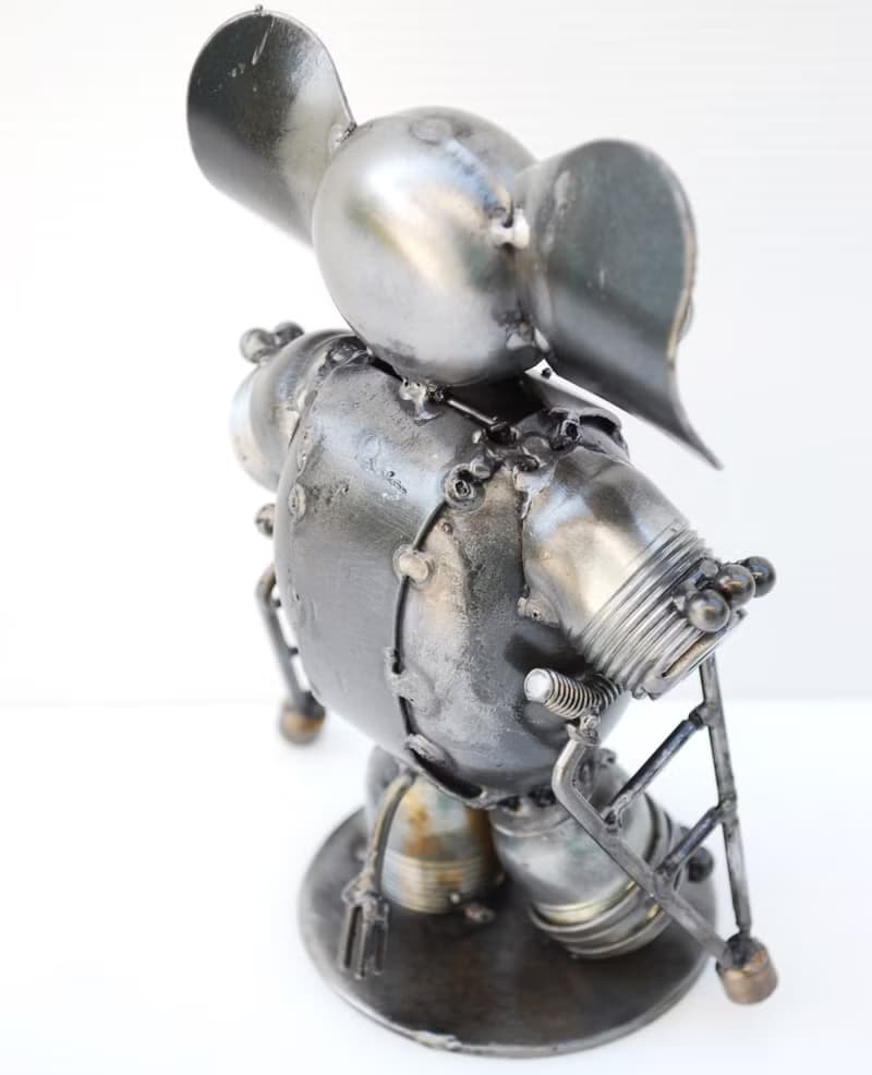 Elephant Scrap Metal Sculpture, Gift For Anniversary, Get Well Gift Sculptures