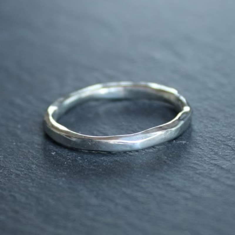 錫×銀戒指 線錘錫戒指