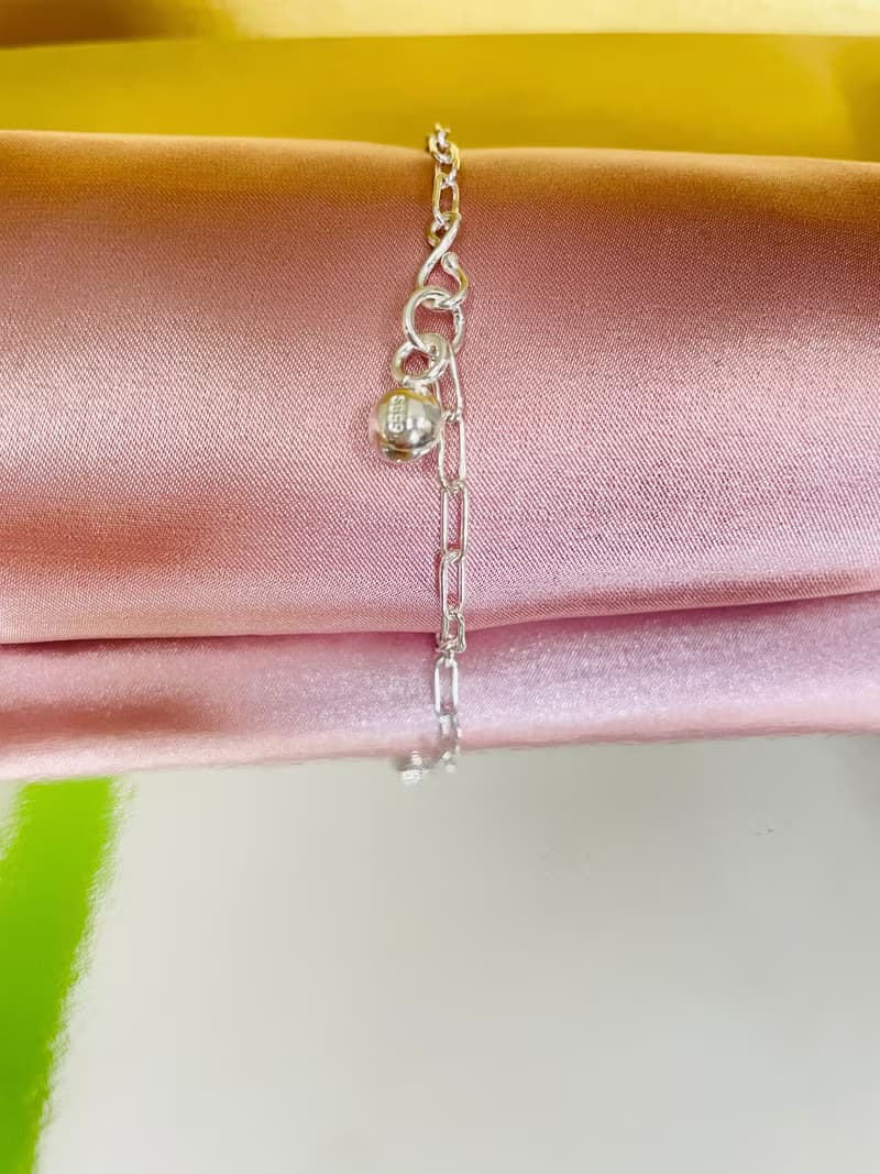 999純銀手鍊 手作銀飾 匠心打造 線寬3mm 長度可調