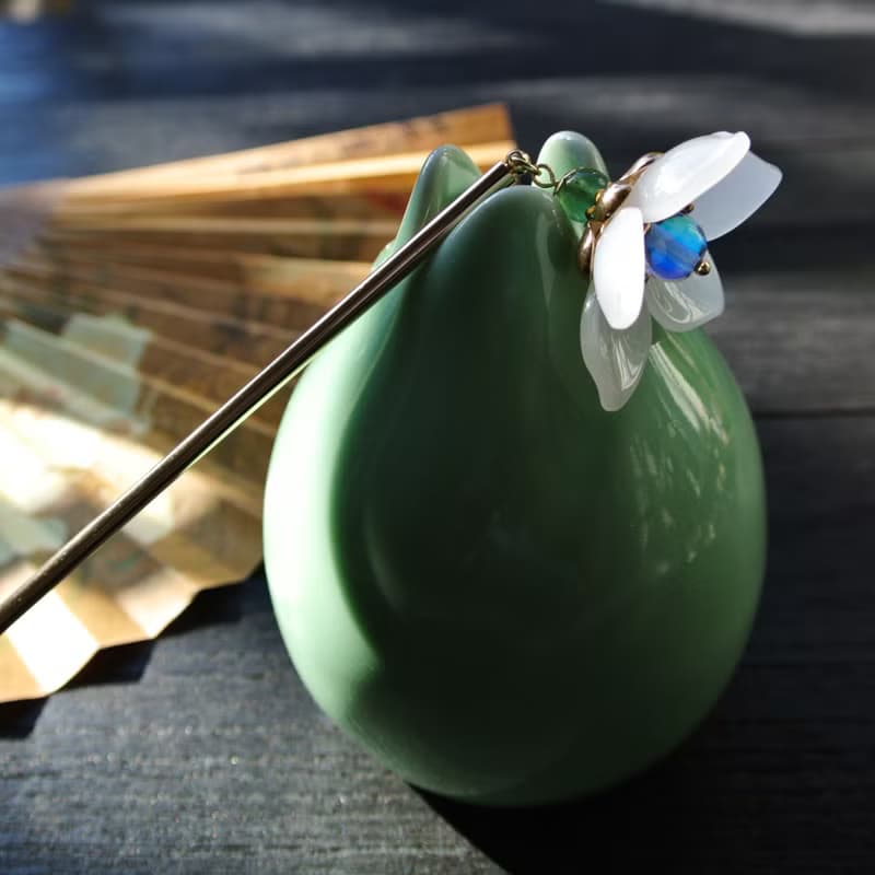 含苞。花開髮簪-可當新手簪(共13色)