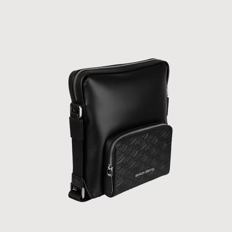 【免費升級送禮包裝】諾瓦 直式斜背包-黑/BF550-17-BK