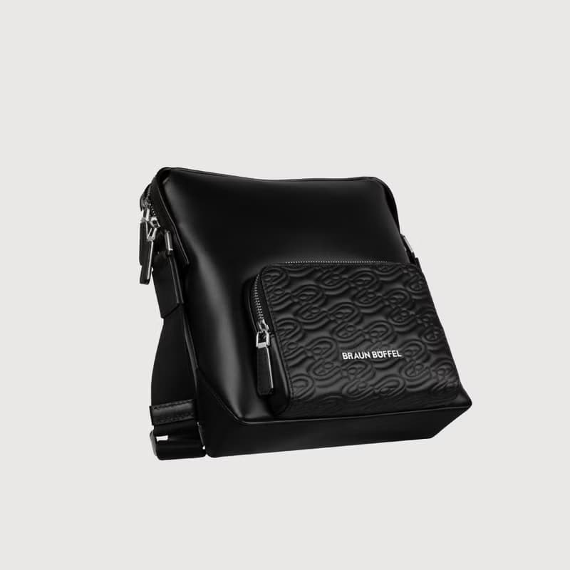 【免費升級送禮包裝】諾瓦 直式斜背包-黑/BF550-17-BK