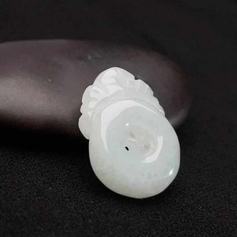冰糯種翡翠福在眼前吊飾 | 天然緬甸玉翡翠A貨