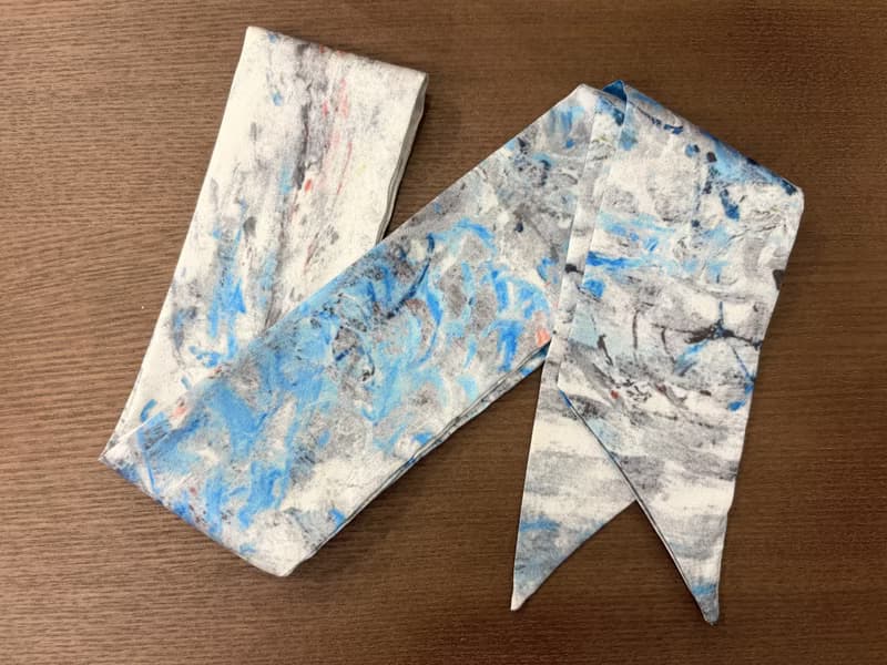 Re-Re Twilly瑰莉絲質絲巾—油畫系列