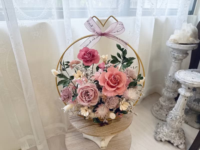 時光靜好的圓舞曲。永生花盆花 質感系 永生花 盆花