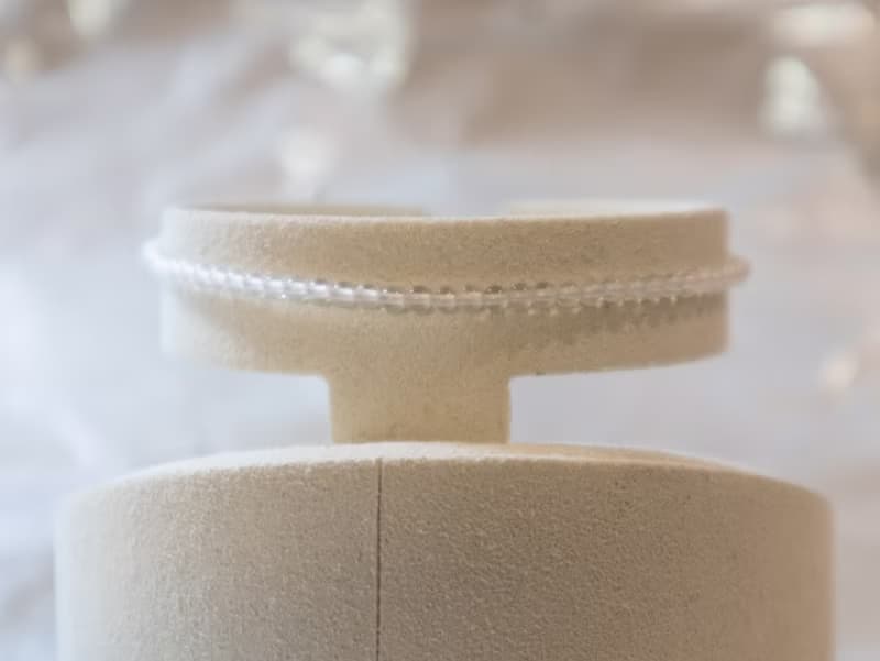 白水晶-四月誕生石-925 SILVER 白水晶2.5mm- 細緻手鏈