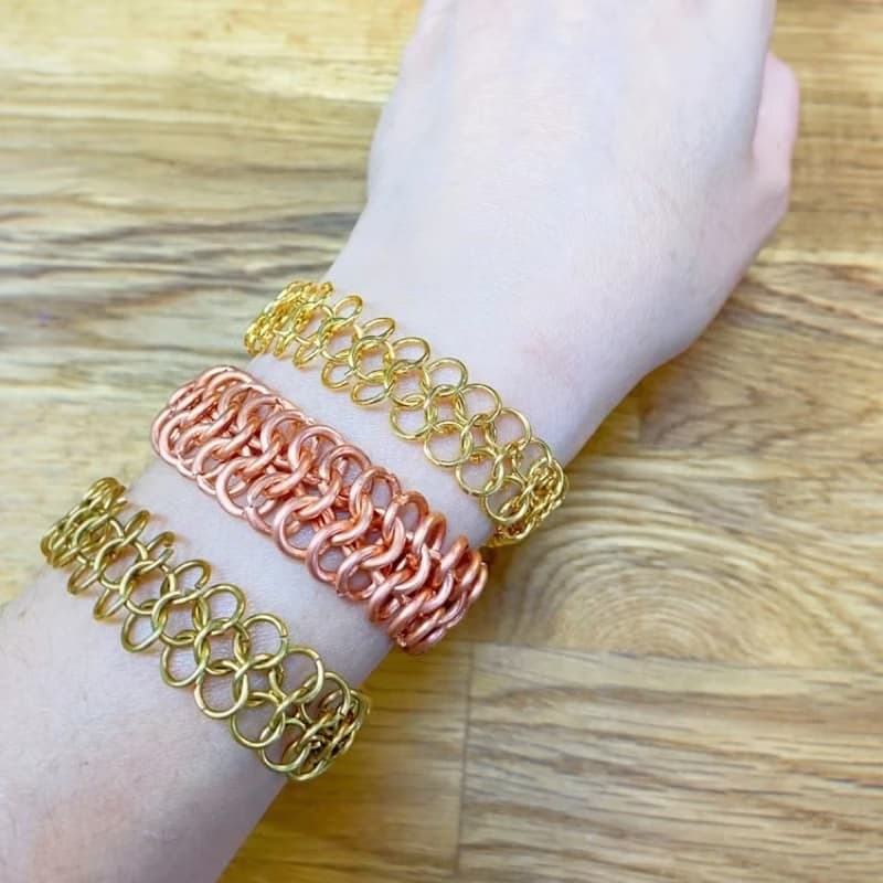 圈圈循環手鍊 純銅鏈