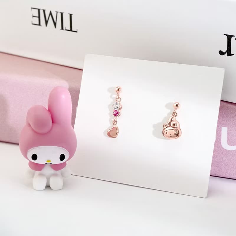 Small Gift for U系列-My Melody 美樂蒂禮物純銀耳環