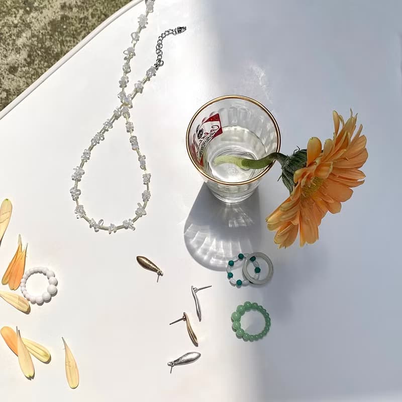 羽毛造型金屬耳環 Feather earrings