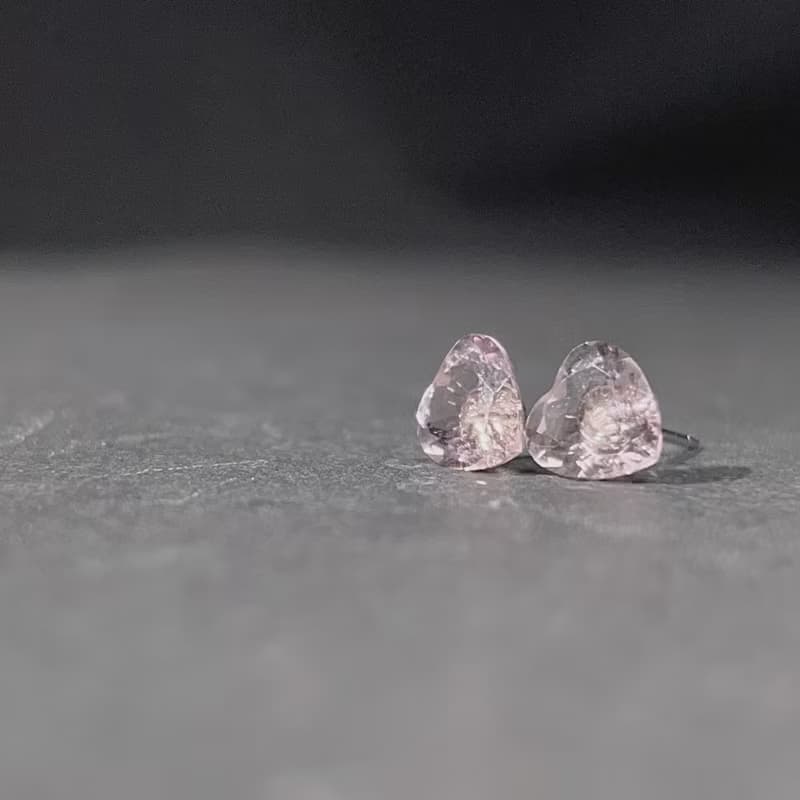 巴西天然水晶耳環耳釘 925純銀鍍18K金 | 天然水晶 | 送禮