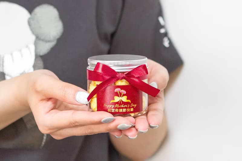 母親節禮物贈品 母親節快樂爆米花罐-2口味(滿百份免費印名字)