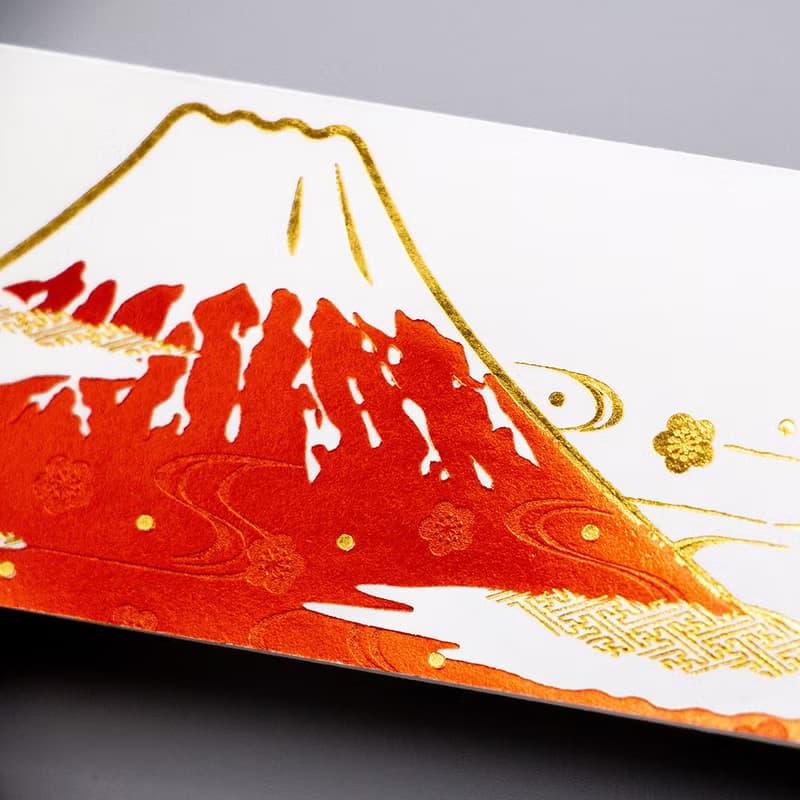 餐具 祝箸 赤富士雙鶴 5雙入