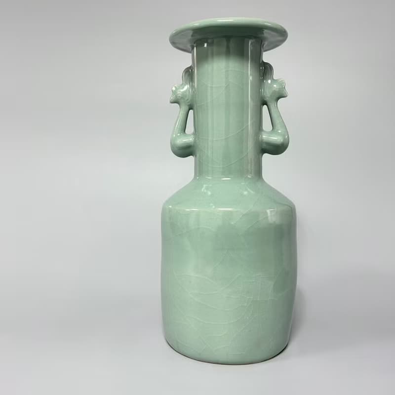 南宋 龍泉窯 青瓷鳳耳瓶