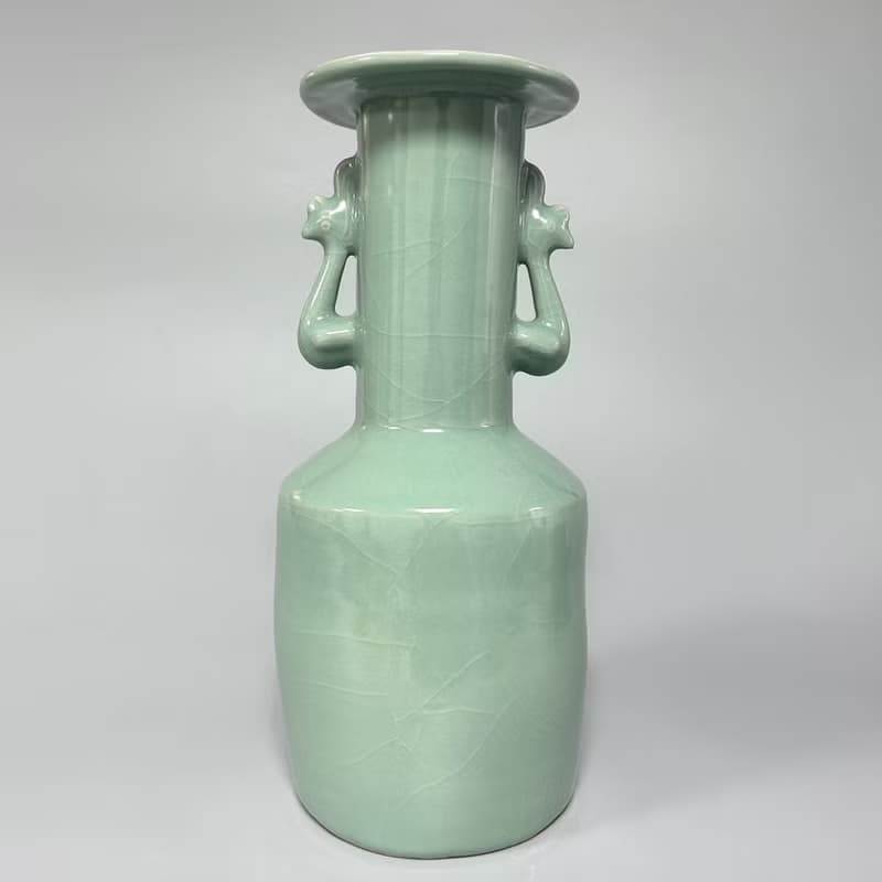 南宋 龍泉窯 青瓷鳳耳瓶