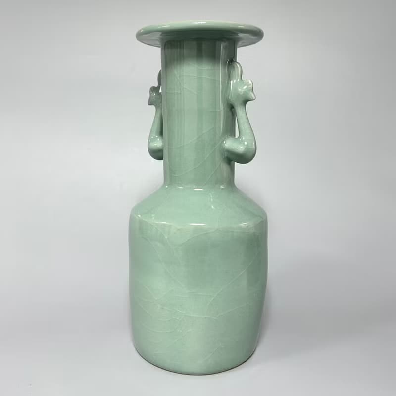 南宋 龍泉窯 青瓷鳳耳瓶