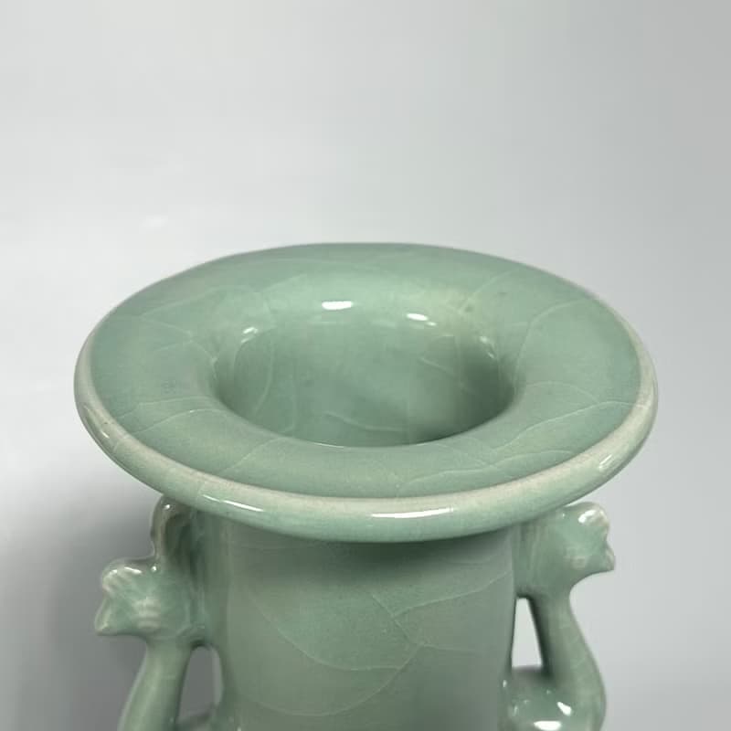 南宋 龍泉窯 青瓷鳳耳瓶