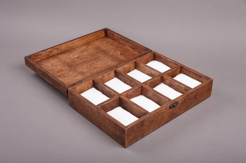 Personalized Watch Box for 4, 6, 8, 10 Watches - Custom Mens Jewelry Organizer